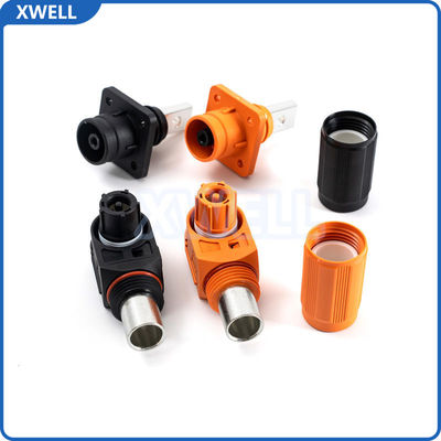 High Voltage Connector 150A 200A 250A High-Voltage Energy Storage Connector for Battery Management Systems Lithium Battery (BMS) Copper Through-Wall Output Energy Storage Connector