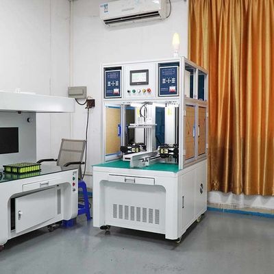 سعر جيد حاوية الرأس الدوارة تلقائية ذو الجانبين المزدوجة بطارية حزمة آلة لحام ذو نقطة مع عاكس التيار المستمر الانترنت