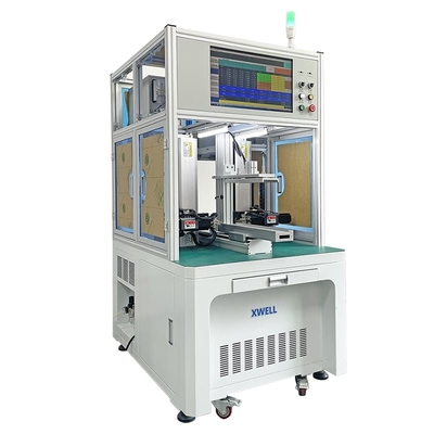 أوتوماتيكي مزدوج الجوانب نقطة لحام CNC 18650/26650/32650 بطارية أسطوانية حزمة خلايا نقطة لحام آلة
