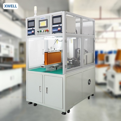 آلة لحام البقعة الدوارة ذات الرأس المزدوج الأوتوماتيكية لحزمة بطارية مع نظام التحكم PLC