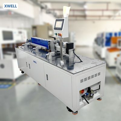 سعر جيد XW-PC12-300 آلة ضغط بطارية مرصعة ضيقة 300 كجم ضغط 800 ملم ضغط تشغيل الشاشة اللمسية online