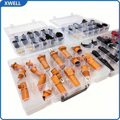 سعر جيد High Voltage Connector 150A 200A 250A High-Voltage Energy Storage Connector for Battery Management Systems Lithium Battery (BMS) Copper Through-Wall Output Energy Storage Connector الانترنت